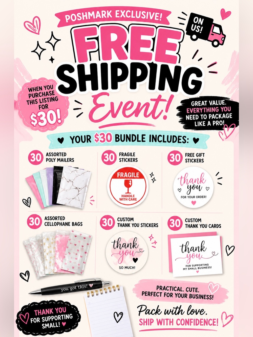 LIVE SHOW FREE SHIPPING EVENT: Shipping Bundle